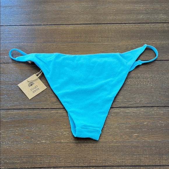 Toast Swim String Bikini Bottom Ocean Wave Ribbed XL - Picture 9 of 9